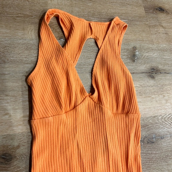 Reformation orange knit dress - Picture 2 of 6
